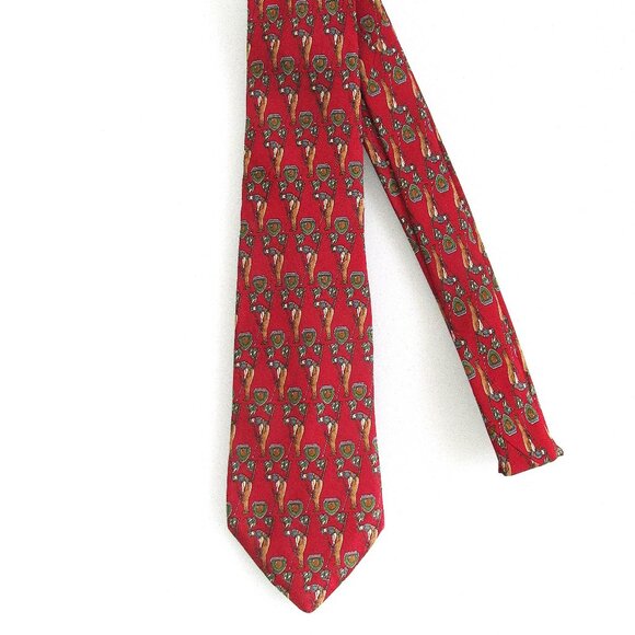 Salvatore Ferragamo Men's Golf Silk Tie - Picture 1 of 5